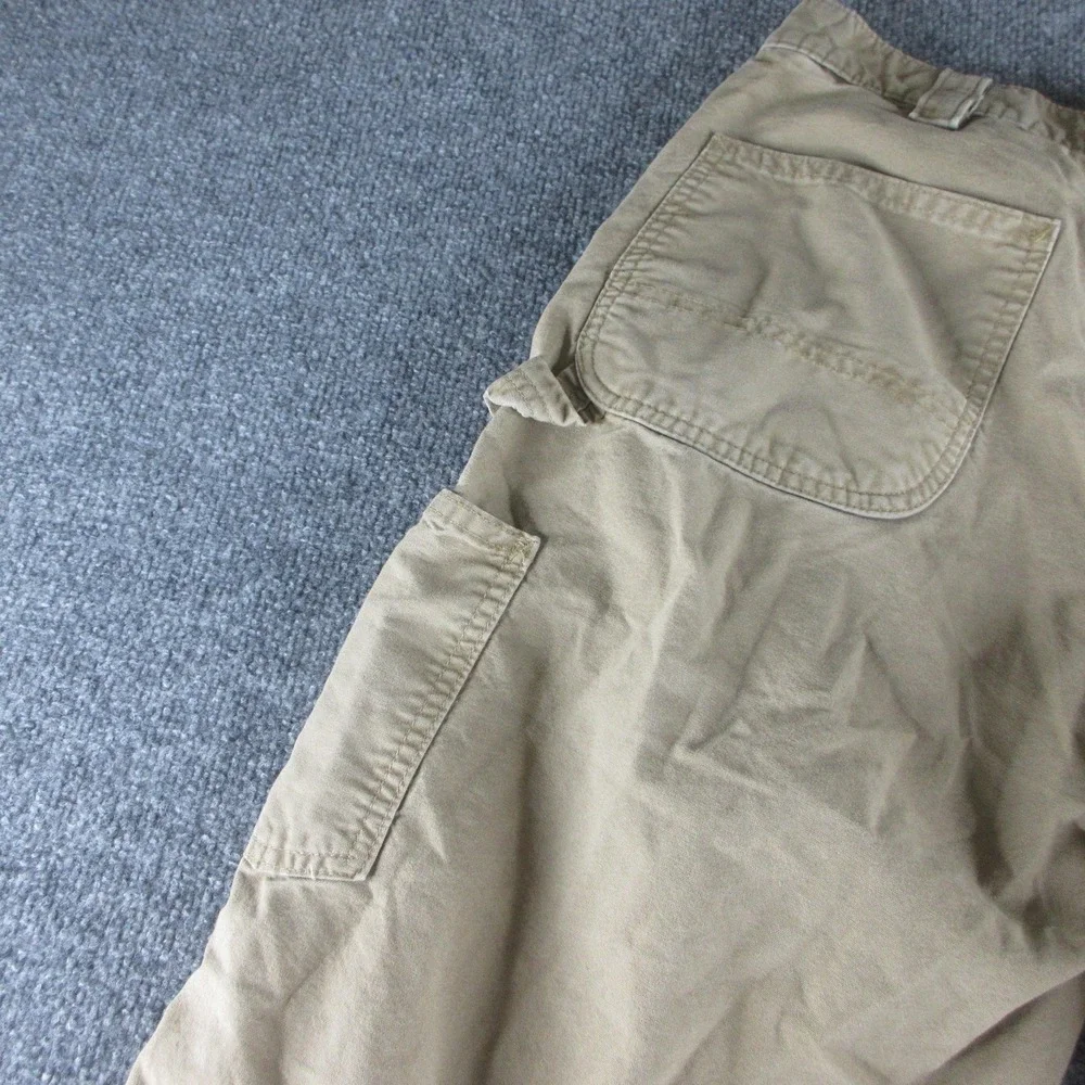 Carhartt Pants Mens 36x27 Beige B151 DKH Relaxed Canvas Carpenter Workwear